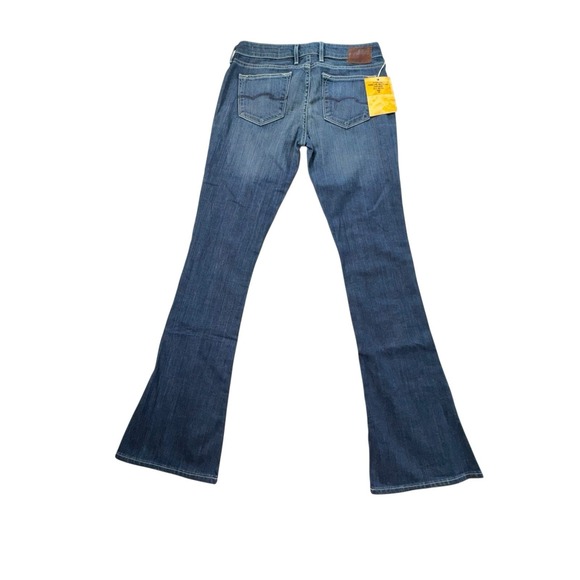 NWT Vintage Revolution Bell Flare Blue Stretch Jeans Denim 5 Pocket Sz 28 - Picture 2 of 12